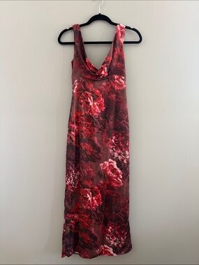 Meshki Giavanni Off Shoulder Maxi Dress - Peony Print